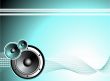 vector illustration for musical theme with speaker