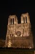 Notre Dame de Paris in Christmas night