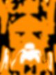 Orange face abstract