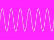 sine wave on pink