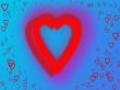 Pnk hearts blue background