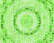 green brick wall design