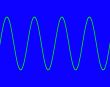 Blue with sine wave