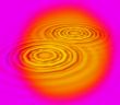 Colourful ripples