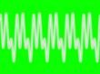 waveform on green