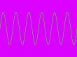 Sine wave on pink