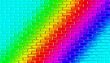 Rainbow wall