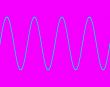 Sine wave on pink