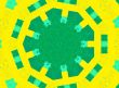 Paper strips abstract kaleidoscope