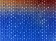 Brick wall background brown to blue