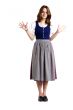 woman in Dirndl shows