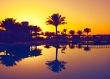 pool sunset