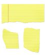 Legal Pad Paper Ripped