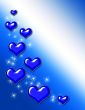 Blue Heart Background