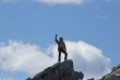 At the top of world