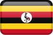 Uganda Flag Button