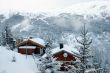 Ski resort after snow storm