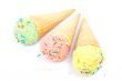 Delicious ice cream cones