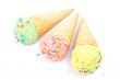 Delicious ice cream cones