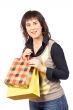 Woman holding shopping bags