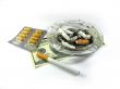 cigarette, money, ash-trash, and drugs
