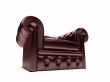 Leather royal armchair