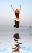 jump over water