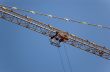 Lifting crane building the house