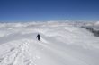 One climber with  ice-axe