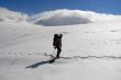 Trekking  on a glacier.