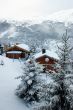 Ski resort after snow storm