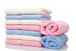 Multicolored towels stacked