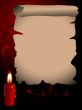 Parchment with the candle