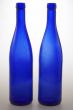 Two blue wine-bottle