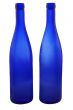 Two blue wine-bottle