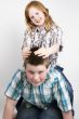 happy sibling