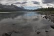 Northern sky above lake.