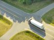 TRUCK AT CROSSROADS