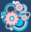 dark flowers pattern