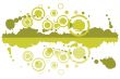 green abstract pattern