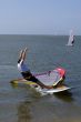 Man on windsurfing