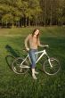 girl on bicycle