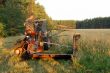 old tractor in action