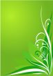 Floral background green