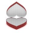 Gift box in the form of heart. 3D image.