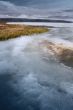 Frozen pond in Russia