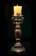 Antique wooden candlestick