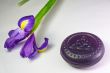 Purple soap with iris