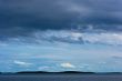 Islands under stormy sky