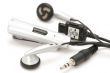 earphones on white